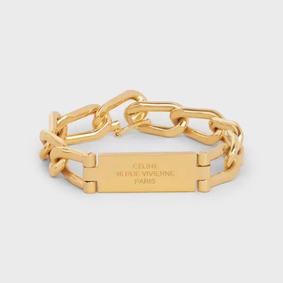 16 Rue Vivienne Gourmette Bracelet In Brass With Finish - | ^CELINE Hot