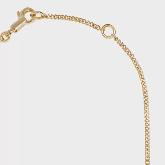 Alphabet A Necklace In Brass With Finish - | ^CELINE New