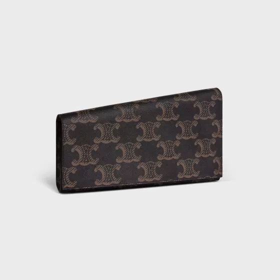 Asymetric Clutch In Triomphe Canvas Xl And Calfskin - | ^CELINE Flash Sale