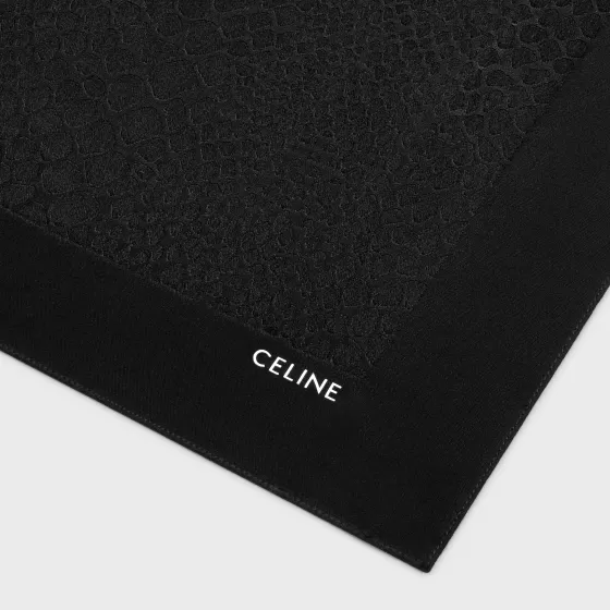 Bandana In Silk Jacquard - | ^CELINE Shop