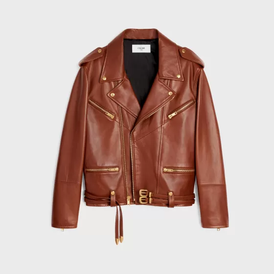 Biker Jacket In Soft Lambskin - | ^CELINE Store