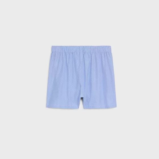 Boxer Briefs In Striped Poplin - | ^CELINE Discount