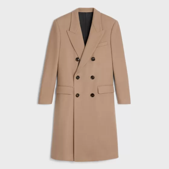 Boxy Coat In Cashmere Cloth - | ^CELINE Outlet