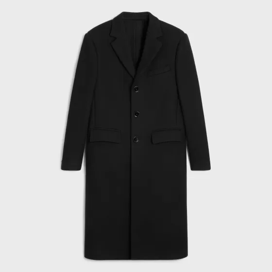 Boxy Coat In Felt - | ^CELINE Sale