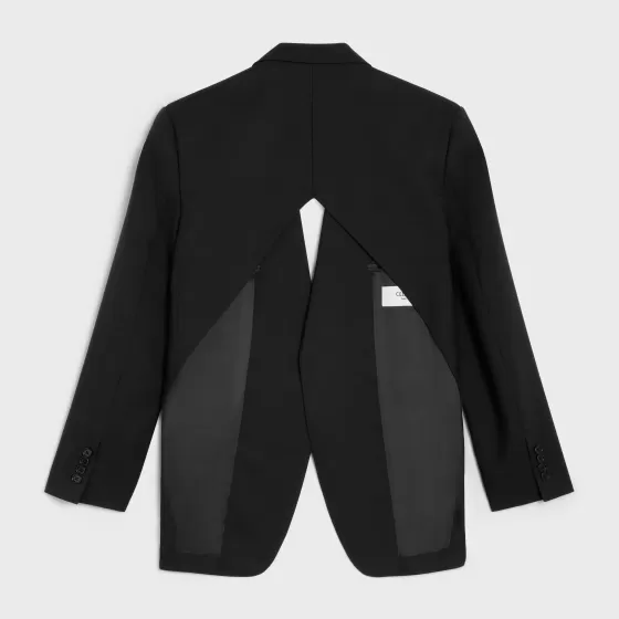 Boxy Diamond Jacket In Grain De Poudre - | ^CELINE Flash Sale