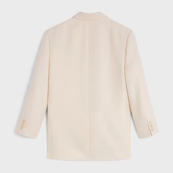 Boxy Jacket In Mohair Wool - | ^CELINE Shop