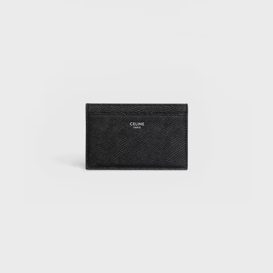 Card Holder In Grained Calfskin - | ^CELINE Shop