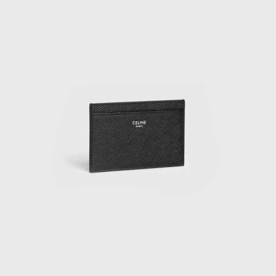 Card Holder In Grained Calfskin - | ^CELINE Shop