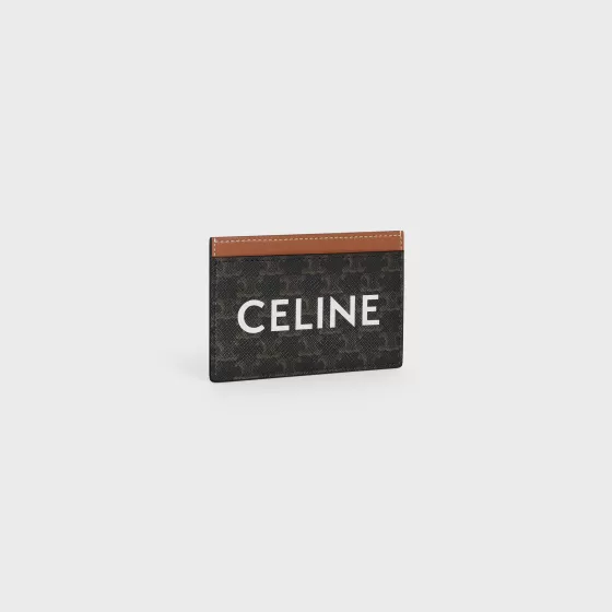 Card Holder In Triomphe Canvas With Print - | ^CELINE Outlet