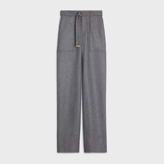 Cargo Pants In Cashmere Flannel - | ^CELINE Discount