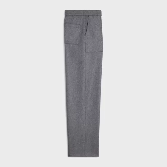 Cargo Pants In Cashmere Flannel - | ^CELINE Discount