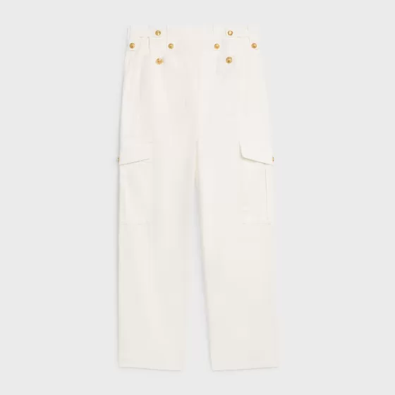 Cargo Pants In Cotton And Linen - | ^CELINE Discount