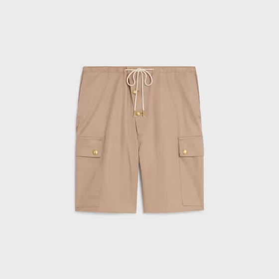 Cargo Shorts In Technical Cotton - | ^CELINE Cheap