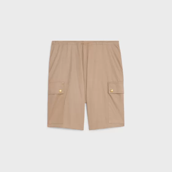 Cargo Shorts In Technical Cotton - | ^CELINE Cheap