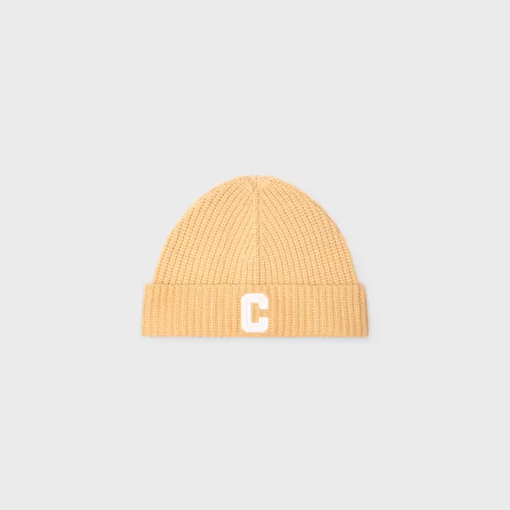 Cashmere/Wool Beanie With Initial - | ^CELINE Fashion