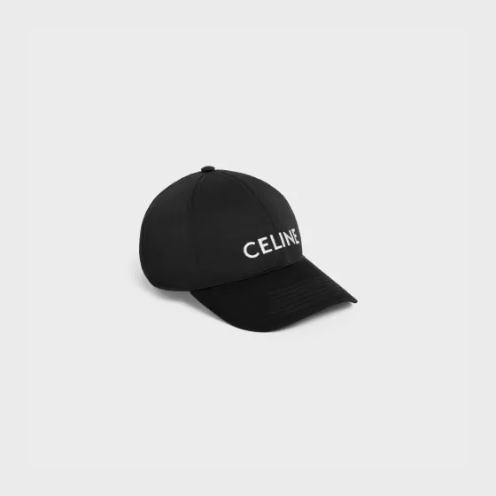 Baseball Cap In Drill Cotton - | ^CELINE Fashion