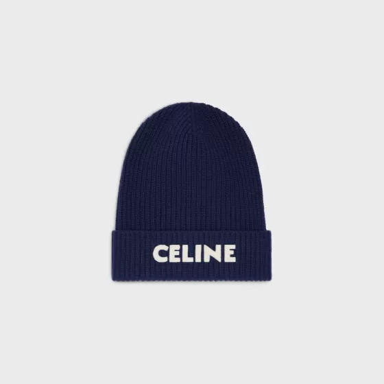 Beanie In Ribbed Wool - | ^CELINE Flash Sale