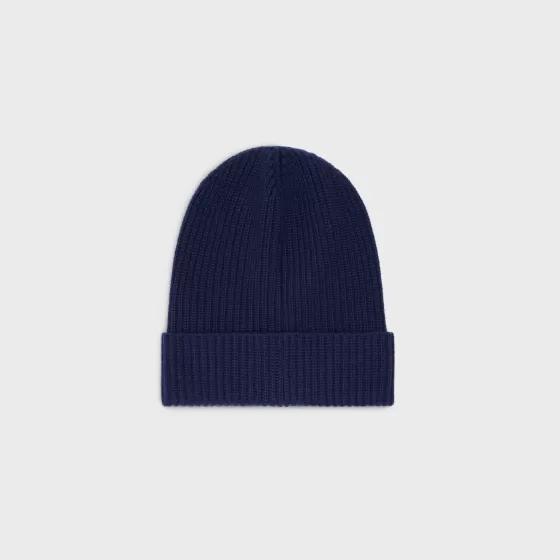 Beanie In Ribbed Wool - | ^CELINE Flash Sale