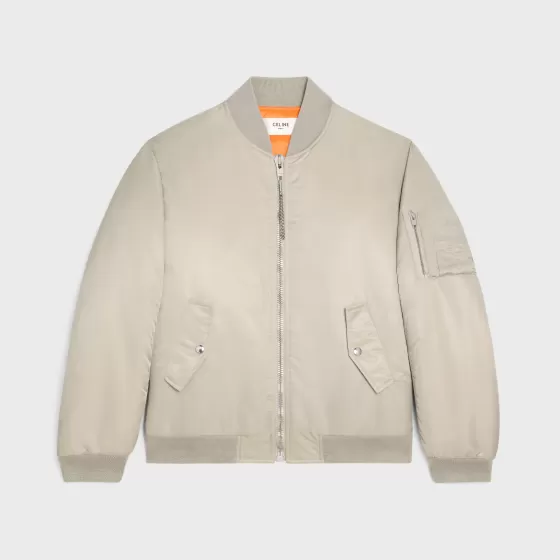 Bomber Jacket In Nylon Twill - | ^CELINE Flash Sale