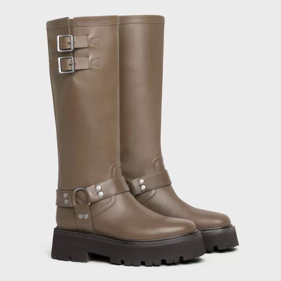 Bulky Biker High Boot In Calfskin - | ^CELINE Outlet