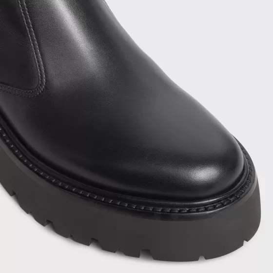 Bulky Boots With Back Zip And Triomphe In Calfskin - | ^CELINE Best