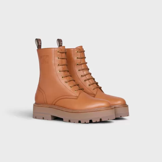 Bulky Lace-Up Boot In Calfskin - | ^CELINE Store