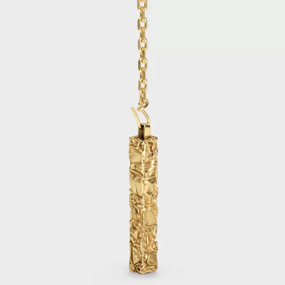 Cesar Project Compression Necklace In Vermeil - | ^CELINE Fashion