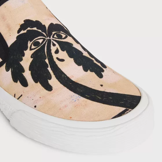 Elliot Slip-On In "Lost Paradise" Printed Canvas By Ed Bronner - | ^CELINE Fashion