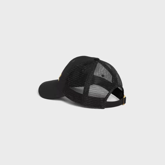 Embroidered Baseball Cap In Cotton - | ^CELINE New