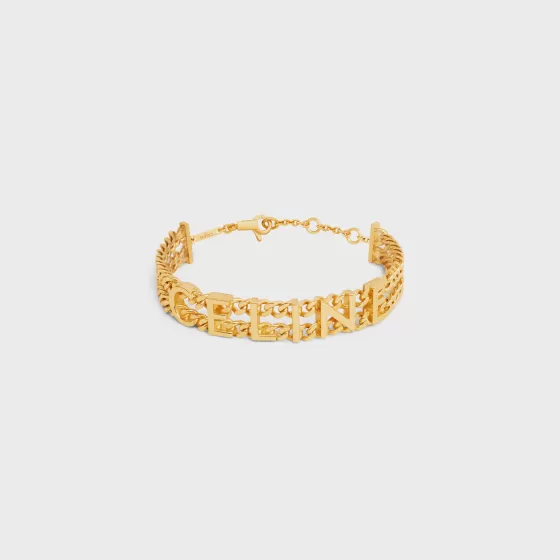 Gourmette Bracelet In Brass With Finish - | ^CELINE Fashion