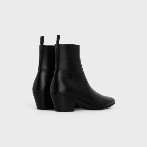 Jacno Zipped Boot In Shiny Calfskin - | ^CELINE Cheap