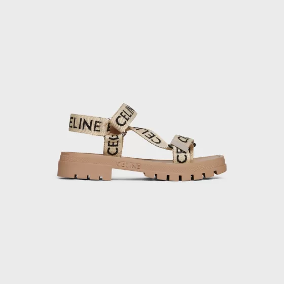 Leo Strappy Sandal In With "" Jacquard - | ^CELINE New