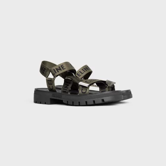 Leo Strappy Sandal In With "" Jacquard - | ^CELINE New