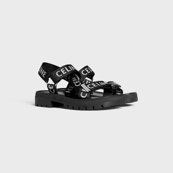 Leo Strappy Sandal In With "" Jacquard - | ^CELINE Outlet