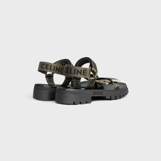 Leo Strappy Sandal In With "" Jacquard - | ^CELINE New