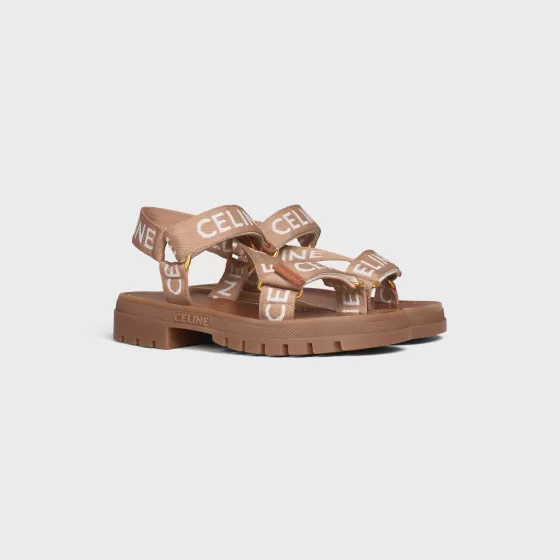 Leo Strappy Sandal In Wool With "" Jacquard - | ^CELINE Outlet