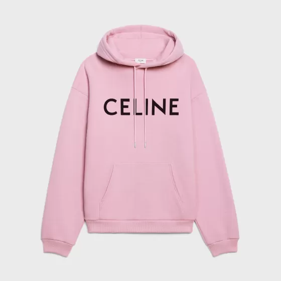 Loose Cotton Fleece Hoodie - | ^CELINE Store