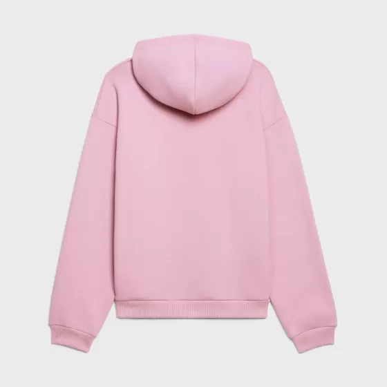 Loose Cotton Fleece Hoodie - | ^CELINE Store