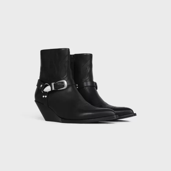 Moon Zipped Boots With Harness In Calfskin - | ^CELINE Sale