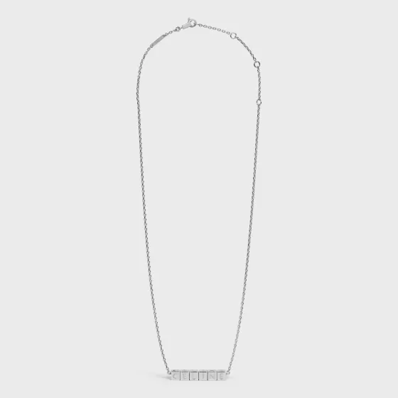 Necklace In Brass With Rhodium Finish - | ^CELINE Cheap