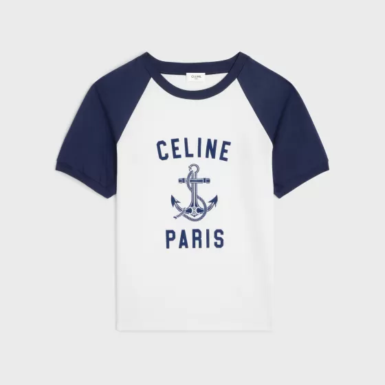 Paris Anchor T-Shirt In Cotton Jersey - | ^CELINE Store