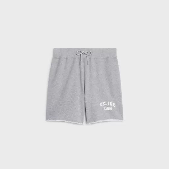 Paris Shorts In Cotton Fleece - | ^CELINE Best Sale