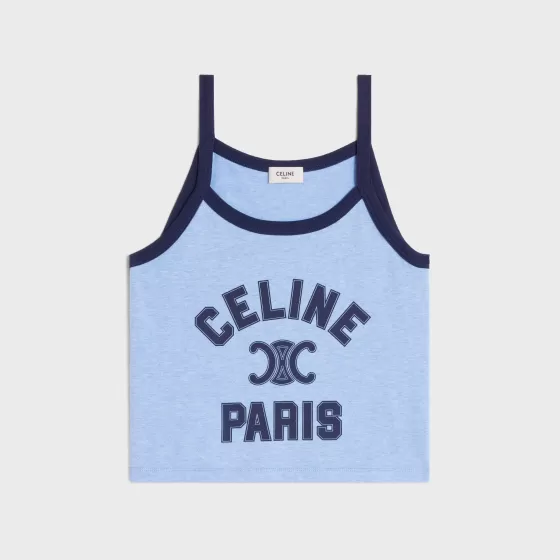 Paris Tank Top In Cotton Jersey - | ^CELINE Hot