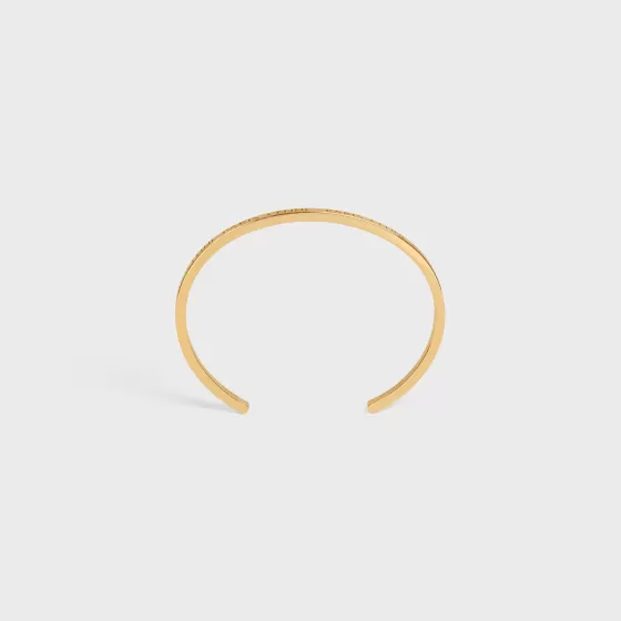 Paris Thin Cuff In Brass With Finish - | ^CELINE Cheap