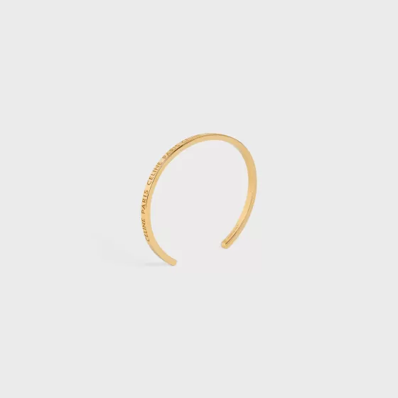 Paris Thin Cuff In Brass With Finish - | ^CELINE Cheap