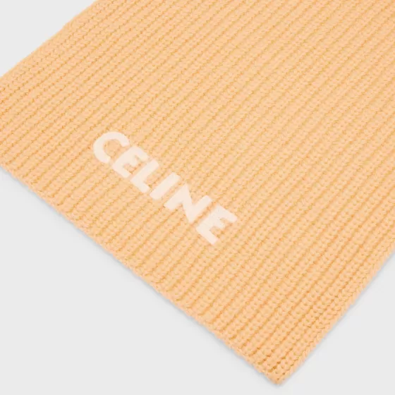 Scarf In Ribbed Wool - | ^CELINE Best