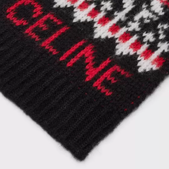 Scarf In Snowflake Wool - | ^CELINE Flash Sale