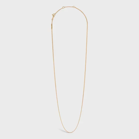 Separables Short Chain In Brass With Finish - | ^CELINE Store