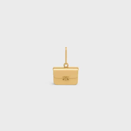 Separables Triomphe Bag Pendant In Brass With Finish - | ^CELINE Discount