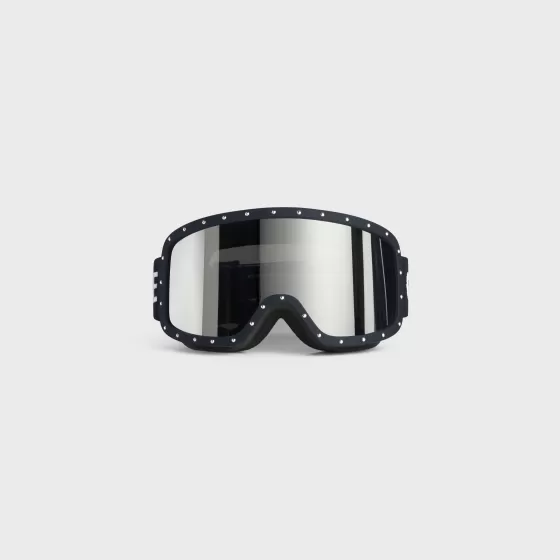 Ski Mask In Plastic With Metal Studs & Mirror Lenses - | ^CELINE Hot